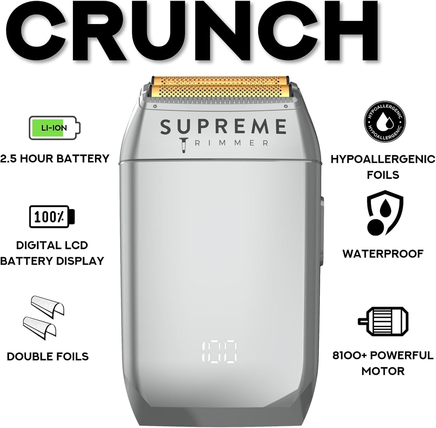 SUPREME SHAVER CRUNCH SILVER