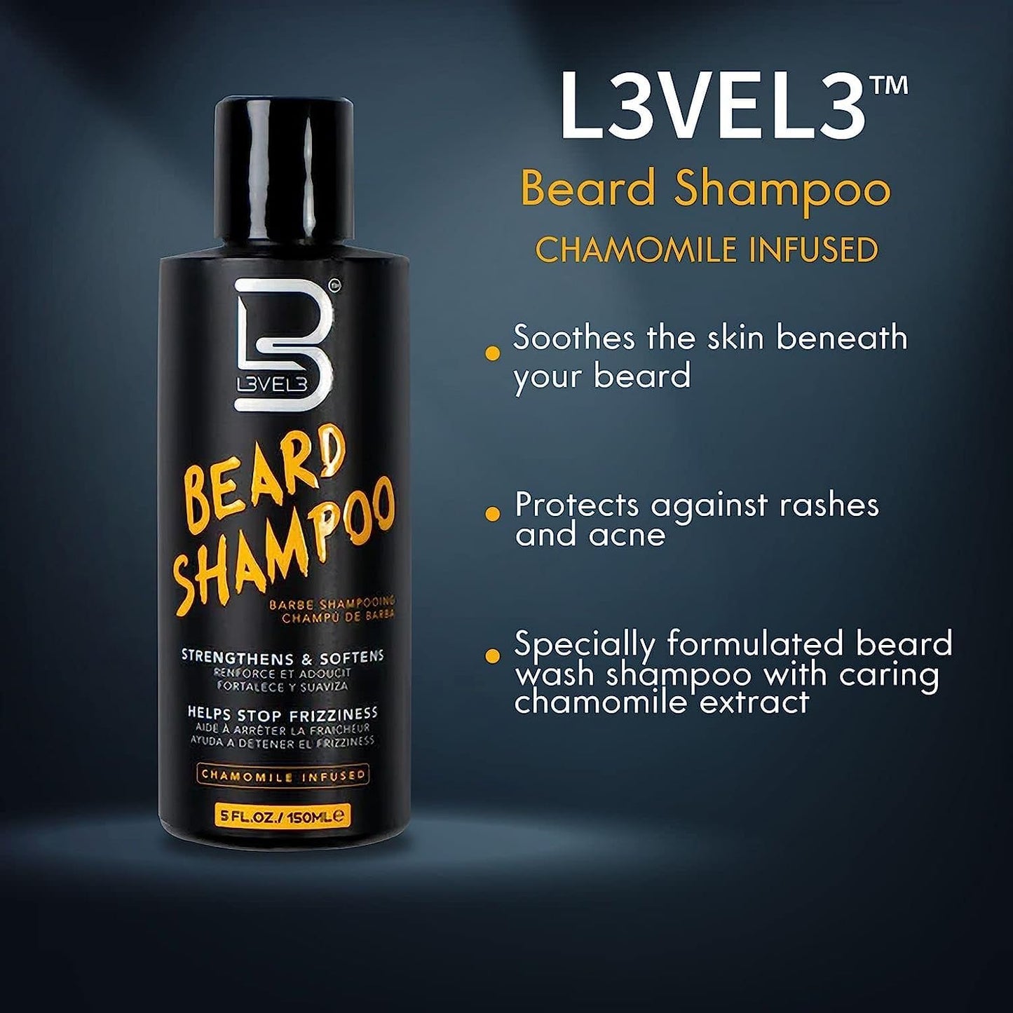 LEVEL3 SHAMPOO PARA LA BARBA 150 ml