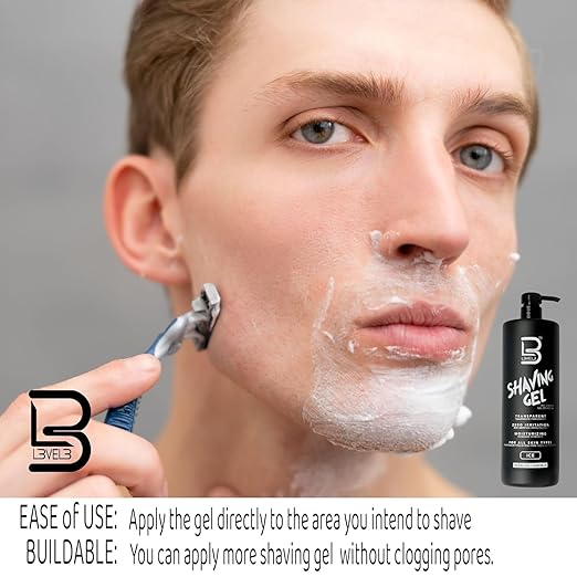 LEVEL3 GEL TRANSPARENTE DE AFEITADO ICE 500 ml