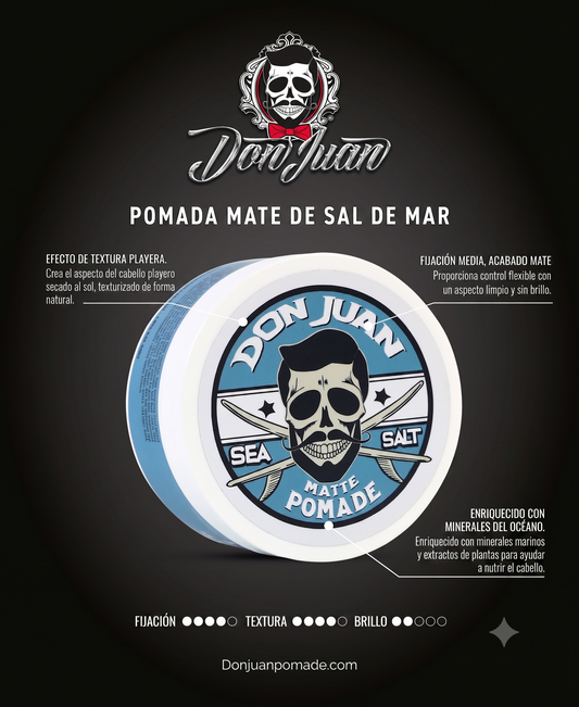 DON JUAN SEA SALT MATTE POMADE 113 grs.