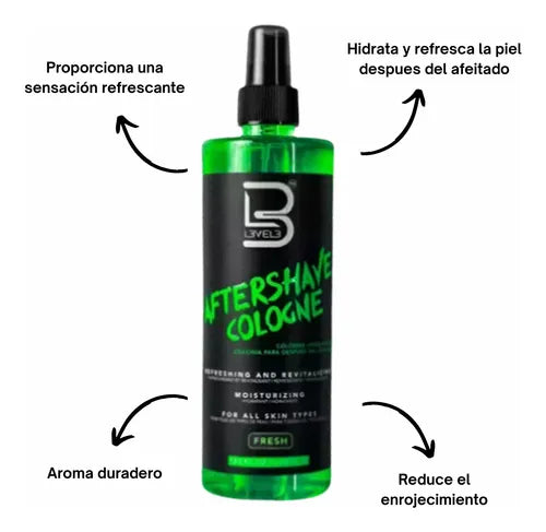 LEVEL3 AFTER SHAVE COLOGNE FRESH 400 ml