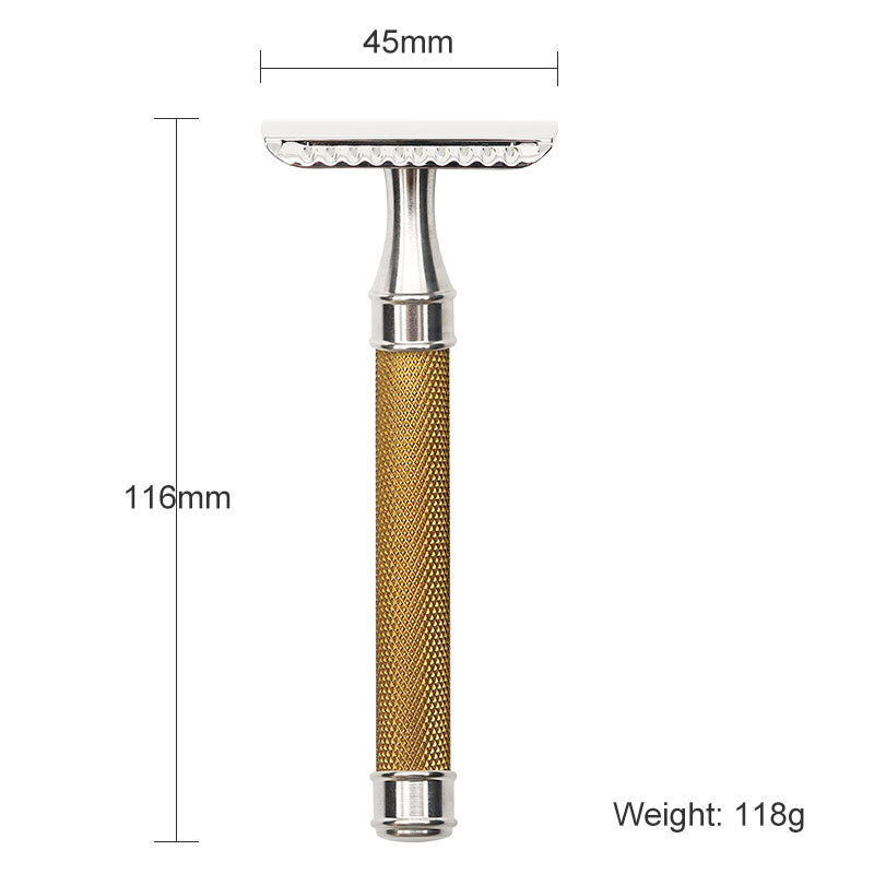 STILETTO ST122G MAQUINA DE AFEITAR DOBLE HOJA DE 3 PIEZAS-PEINE CERRADO