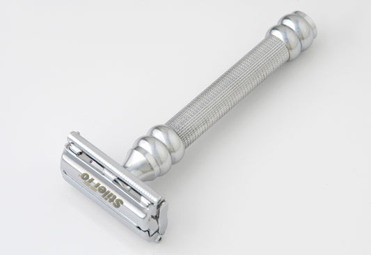 STILETTO ST11 MAQUINA DE AFEITAR DE DOBLE HOJA APERTURA MARIPOSA