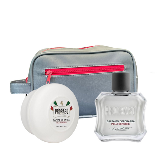 PRORASO SET CLÁSICO DE AFEITADO-VARIEDAD PIEL SENSIBLE