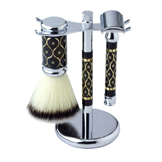 PEARL SET DE AFEITADO BROCHA Y MAQUINA DE AFEITAR DOBLE HOJA SRB30