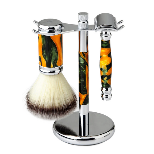 PEARL SET DE AFEITADO BROCHA Y MAQUINA DE AFEITAR DOBLE HOJA SRB72