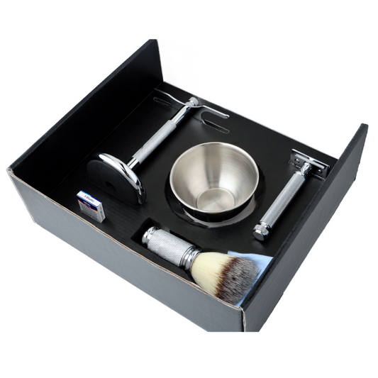 PEARL SET COMPLETO DE AFEITADO SRBB T121-Cromo