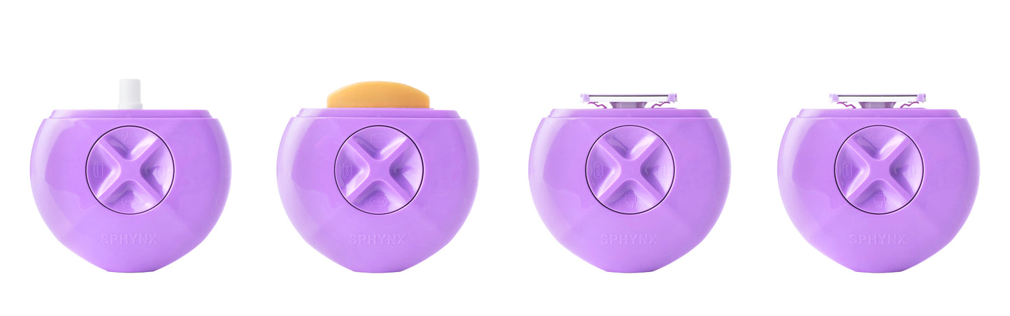 SPHYNX RASURADORA PORTATIL TRES EN UNO-LILA