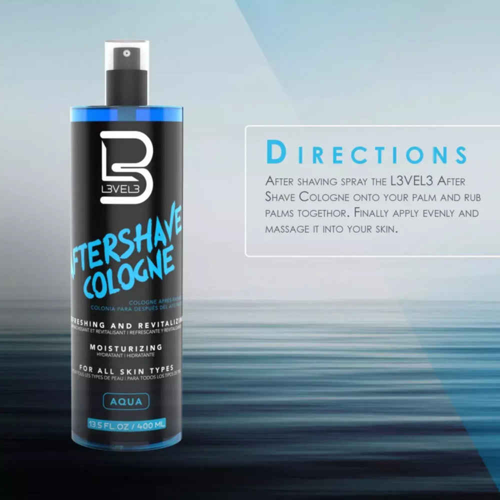 LEVEL3 AFTER SHAVE COLOGNE AQUA 400 ml