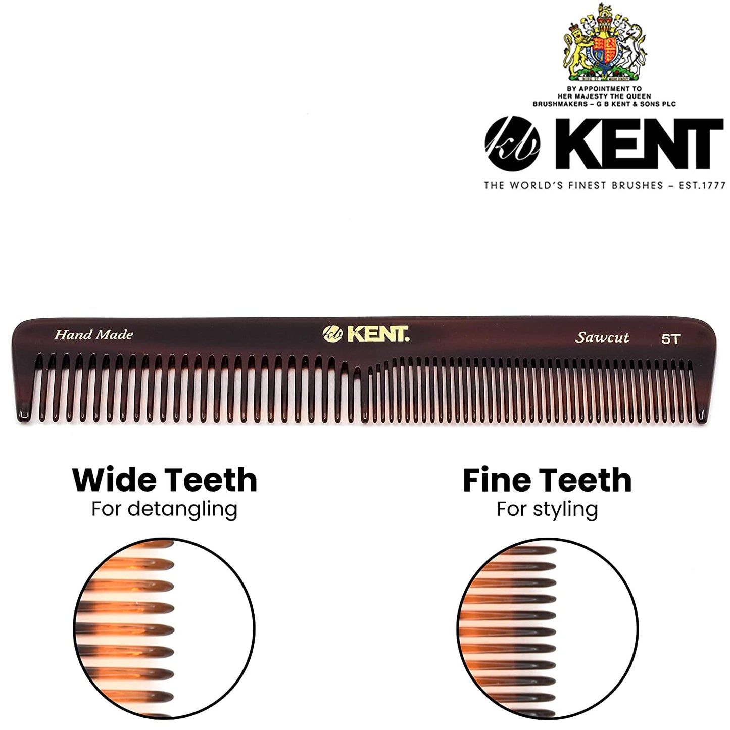 KENT PEINETA GRANDE CON DIENTES FINOS Y GRUESOS DE 169 mm
