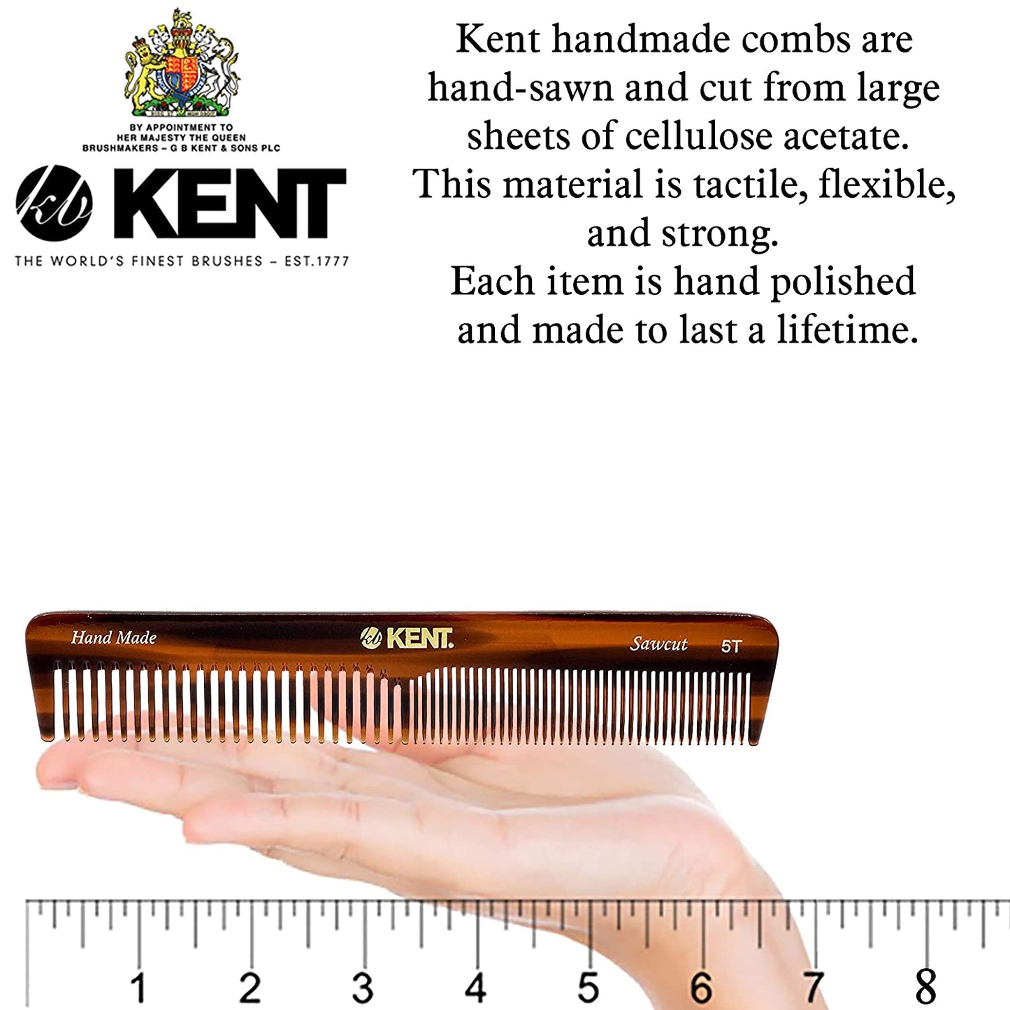 KENT PEINETA GRANDE CON DIENTES FINOS Y GRUESOS DE 169 mm