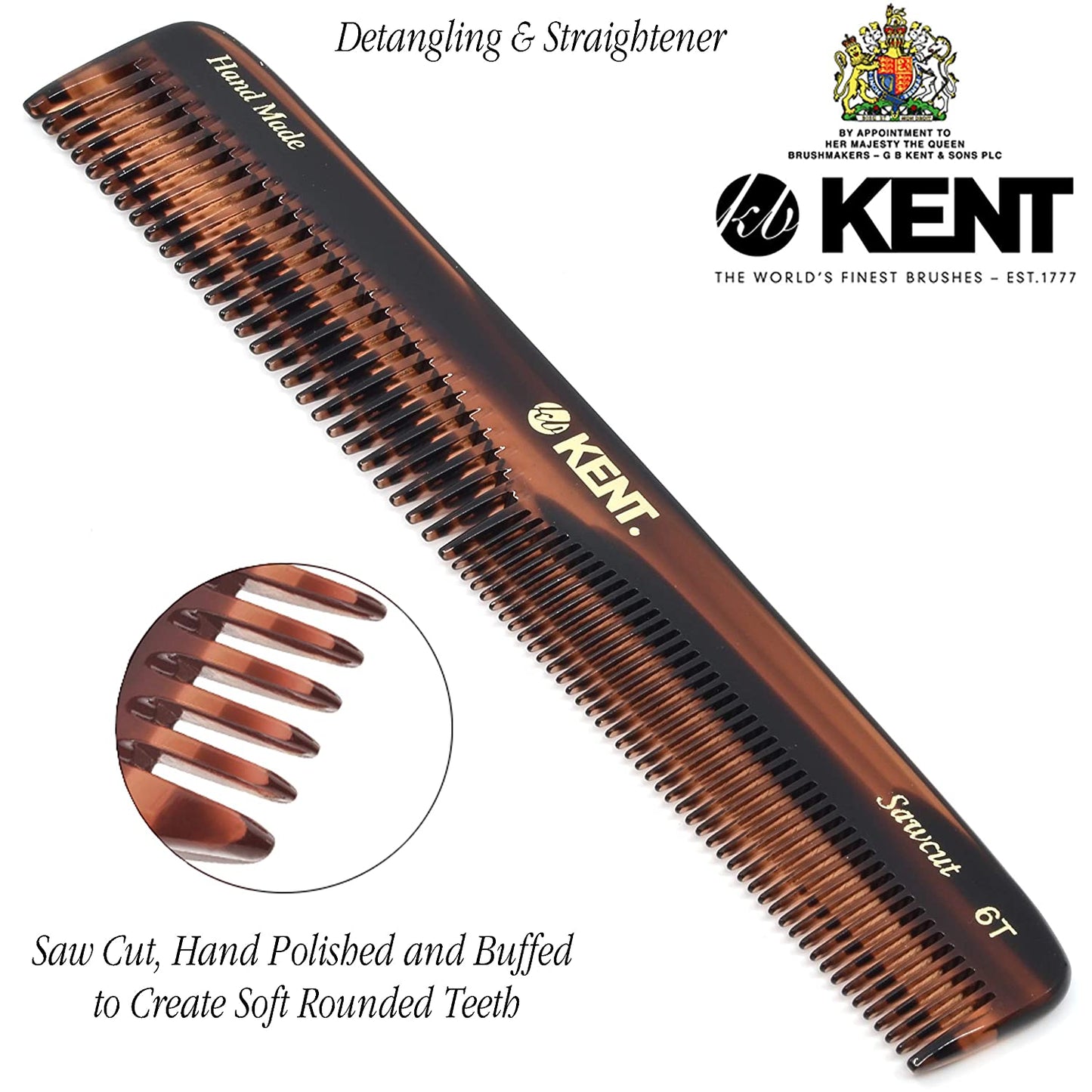 KENT PEINETA CON DIENTES FINOS Y GRUESOS DE 175 mm