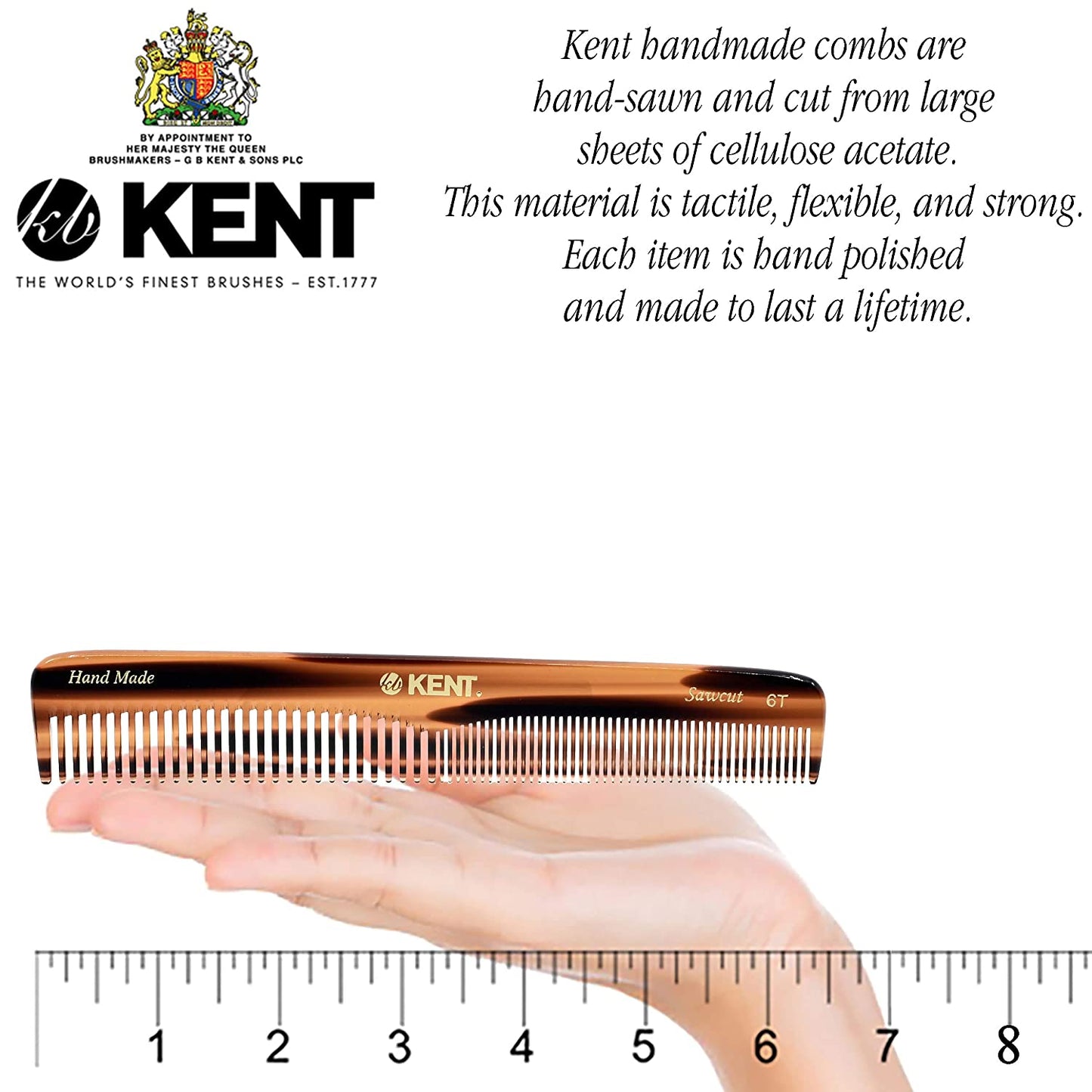 KENT PEINETA CON DIENTES FINOS Y GRUESOS DE 175 mm