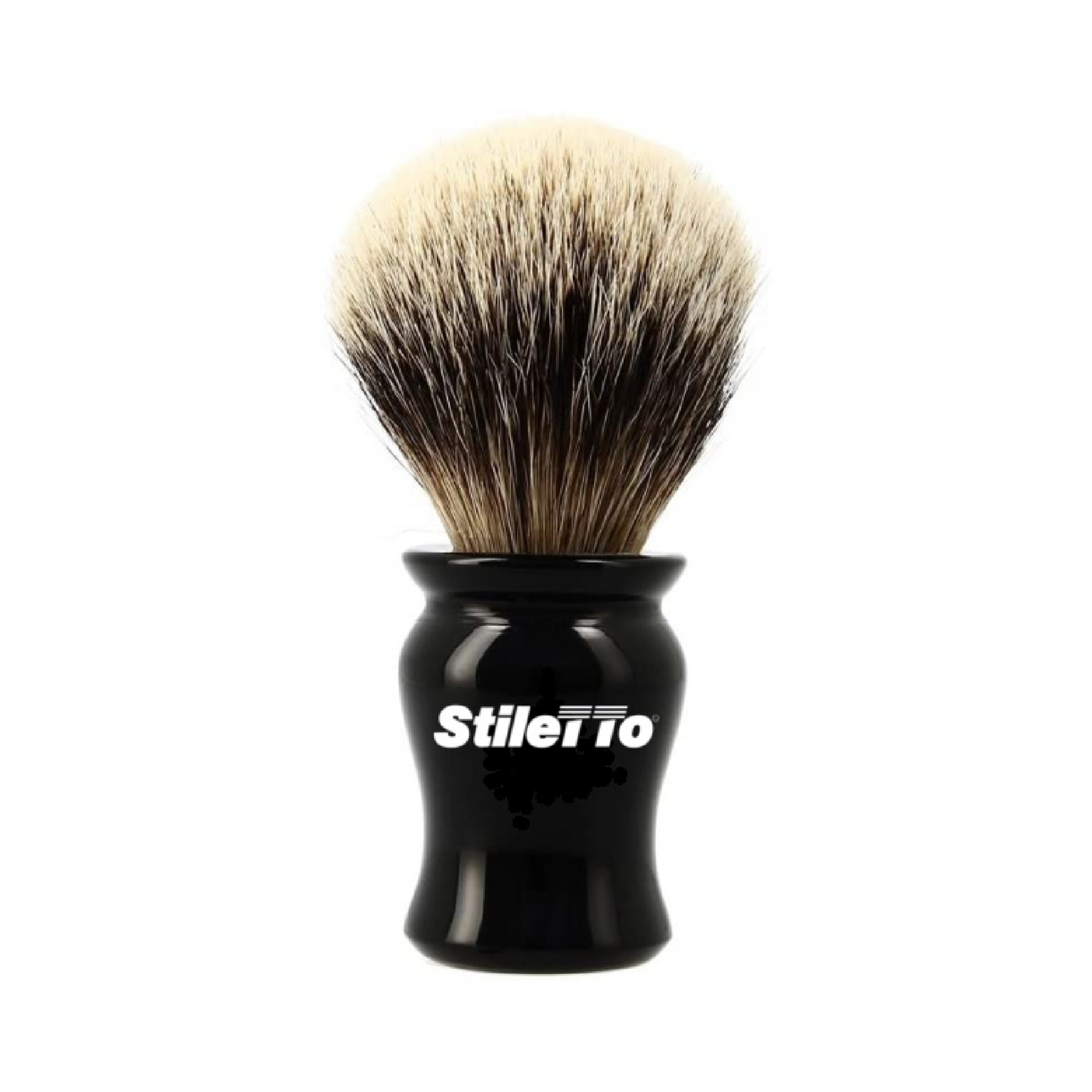 STILETTO BROCHA DE AFEITAR PELO DE CABALLO GRIS