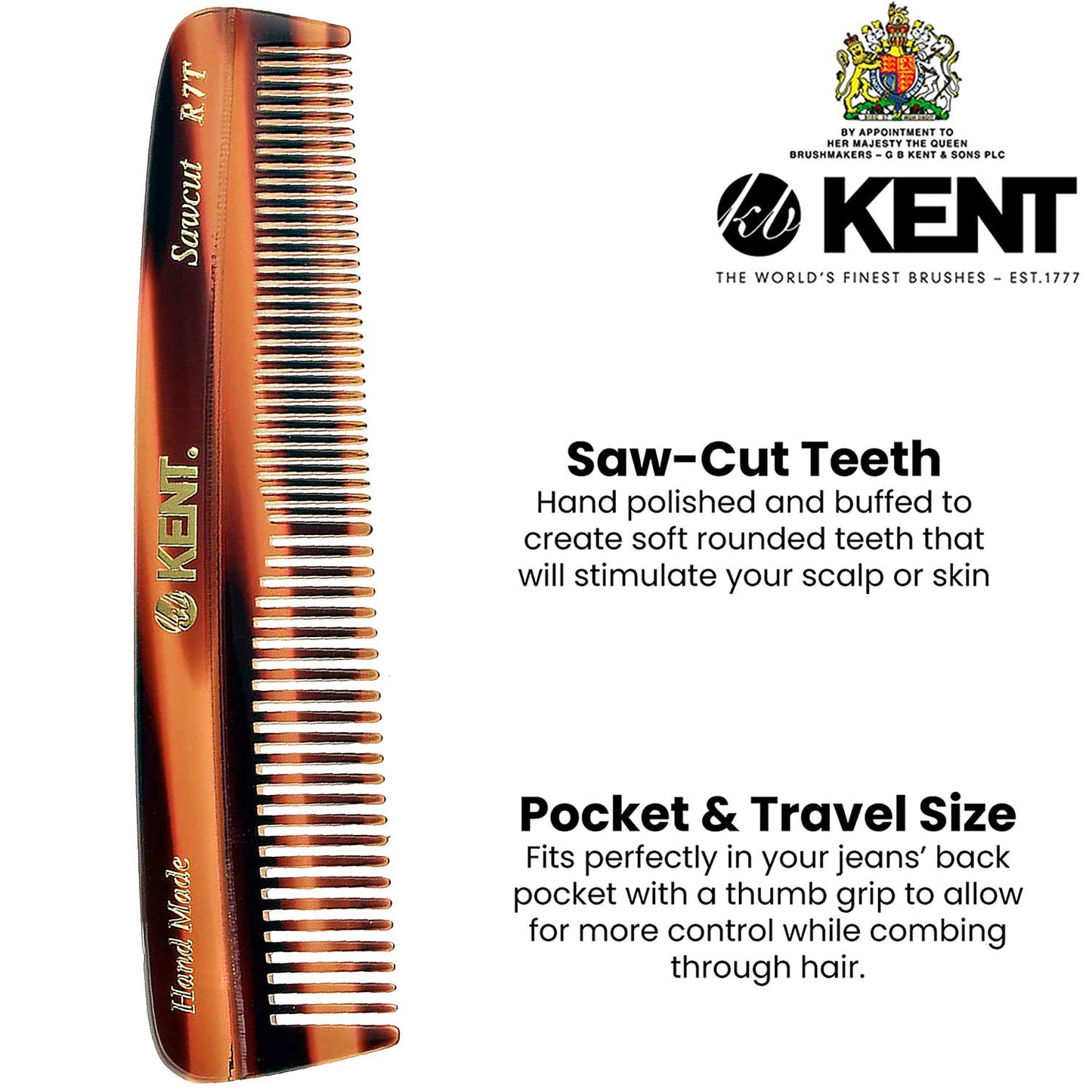 KENT PEINETA CON DIENTES FINOS Y GRUESOS DE 130 mm