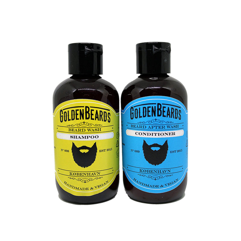 GOLDEN BEARDS SET SHAMPOO Y ACONDICIONADOR ORGÁNICOS PARA BARBA