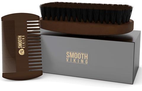 SMOOTH VIKING SET CEPILLO Y PEINETA PARA BARBA