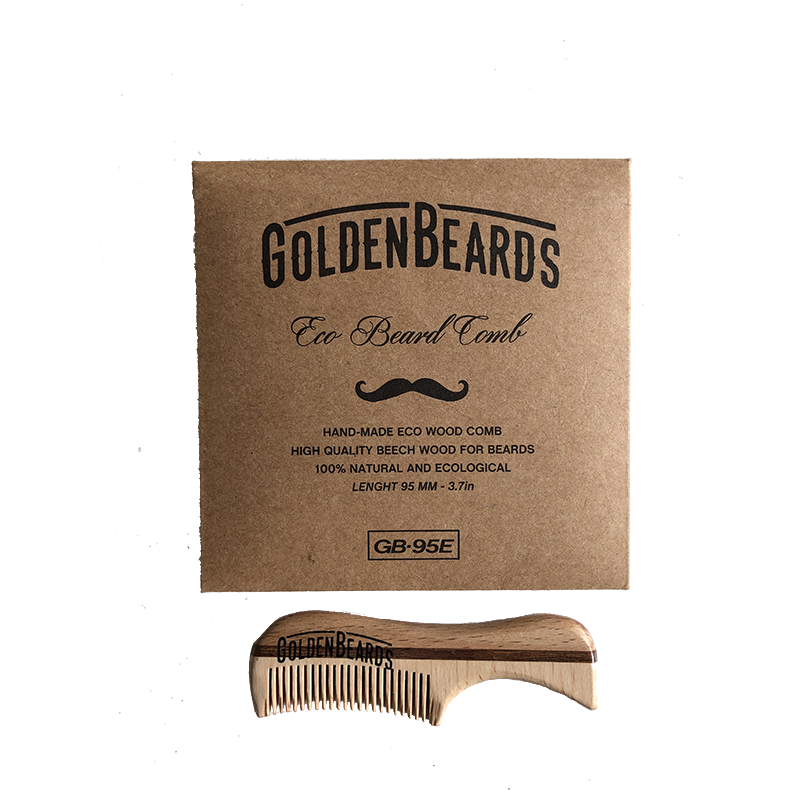 GOLDEN BEARDS PEINETA ECOLOGICA PARA BARBA Y BIGOTE-95 mm