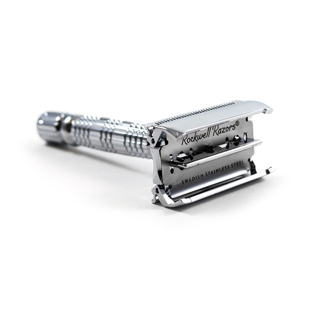 ROCKWELL MAQUINA DE AFEITAR DOBLE HOJA R1-WHITE CHROME