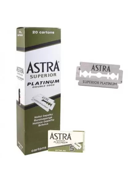 ASTRA REPUESTOS MAQUINA DE AFEITAR DOBLE HOJA-100 UNIDADES