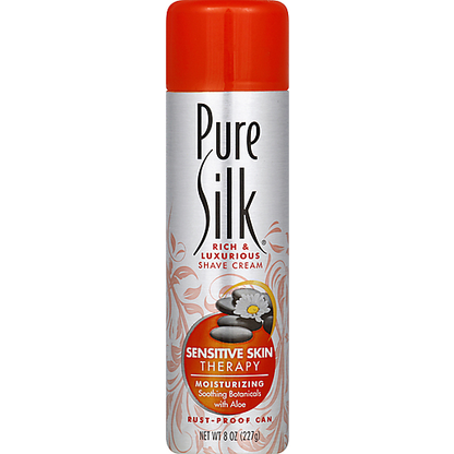 ESPUMA DE AFEITAR FEMENINA PURE SILK - PIEL SENSIBLE