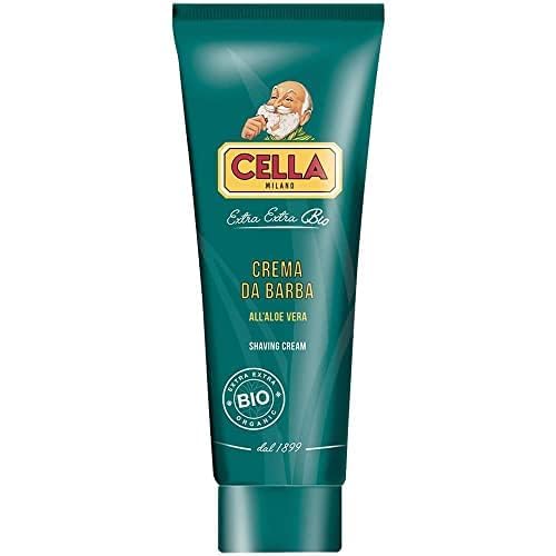 CELLA MILANO CREMA ORGANICA DE AFEITAR EN TUBO PARA PIEL SENSIBLE