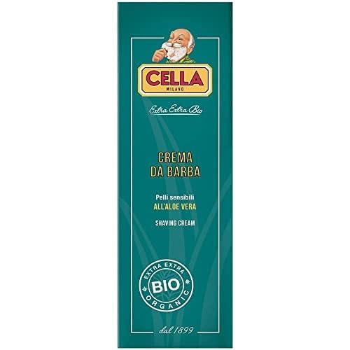 CELLA MILANO CREMA ORGANICA DE AFEITAR EN TUBO PARA PIEL SENSIBLE