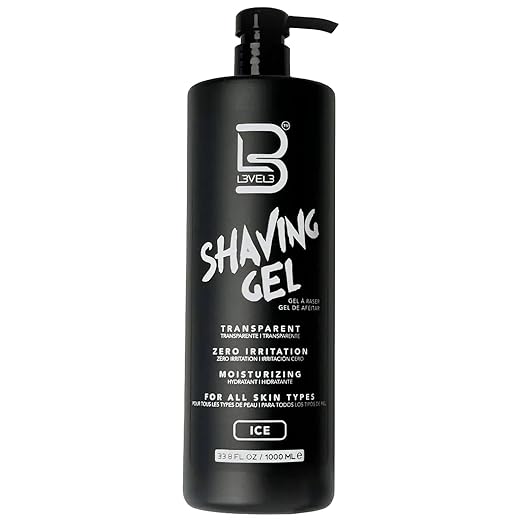 LEVEL3 GEL TRANSPARENTE DE AFEITADO ICE 500 ml