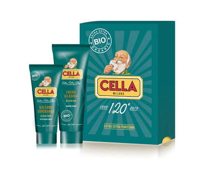 CELLA MILANO SET ORGANICO CREMA DE AFEITAR Y BALSAMO PARA DESPUES DE AFEITAR