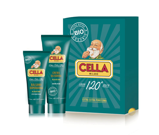 CELLA MILANO SET ORGANICO CREMA DE AFEITAR Y BALSAMO PARA DESPUES DE AFEITAR