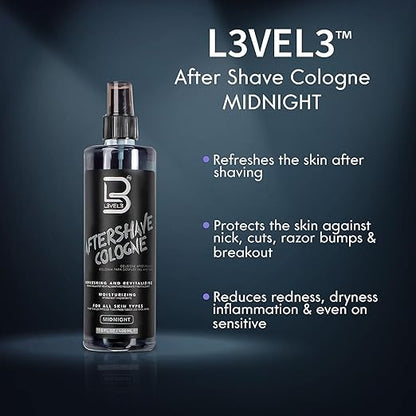 LEVEL3 AFTER SHAVE COLOGNE MIDNIGHT 400 ml