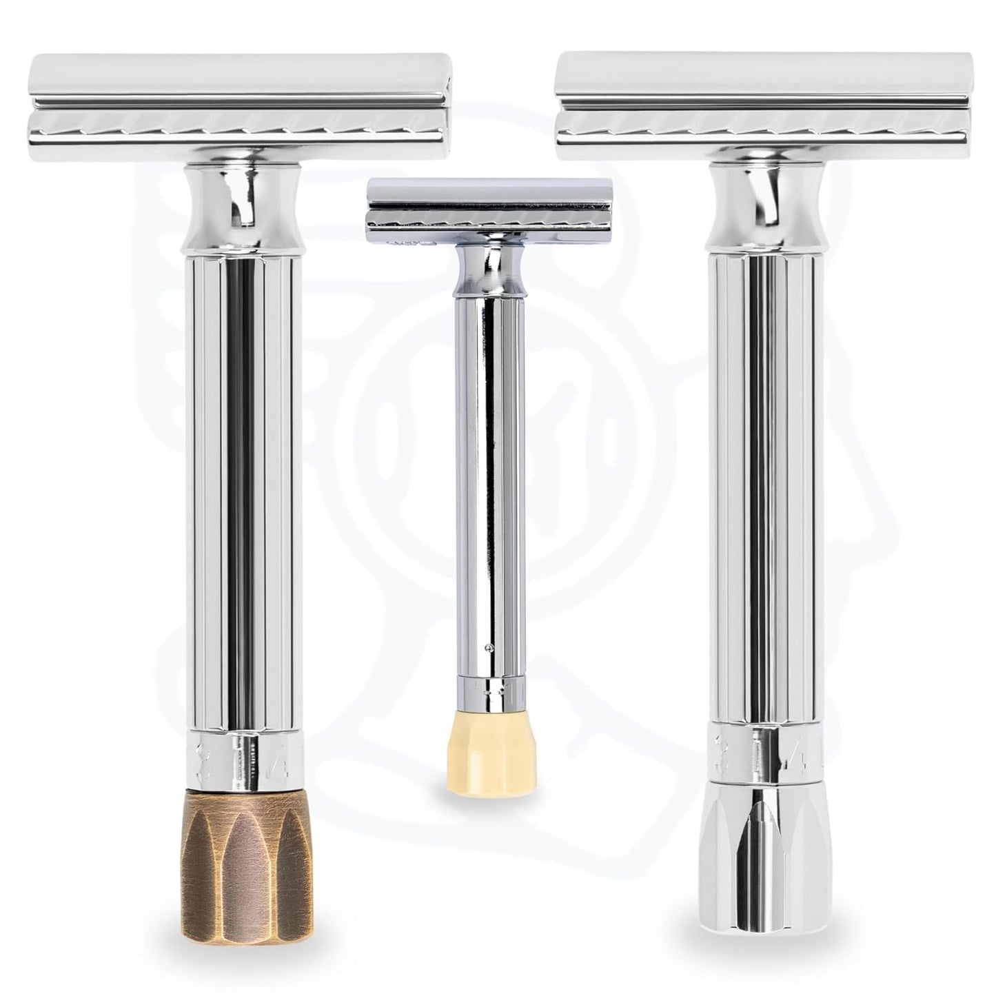 MERKUR PROGRESS 500 MAQUINA DE AFEITAR DOBLE HOJA-AJUSTABLE MANGO CORTO-500105