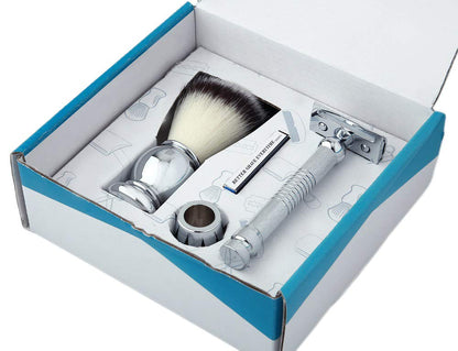 PEARL SET DE AFEITADO BROCHA Y MAQUINA DE AFEITAR DOBLE HOJA SRS -27501