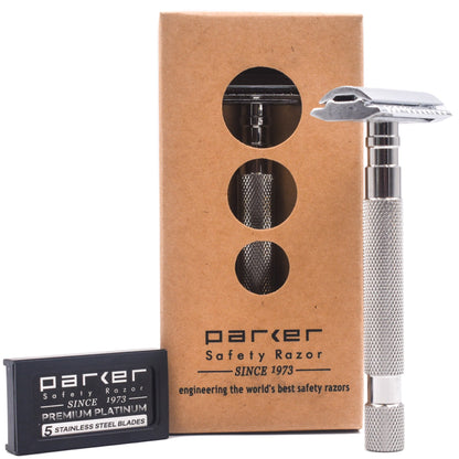 PARKER 64S MAQUINA DE AFEITAR DOBLE HOJA DE 3 PIEZAS