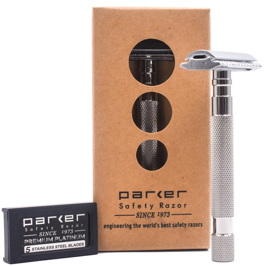 PARKER 64S MAQUINA DE AFEITAR DOBLE HOJA DE 3 PIEZAS