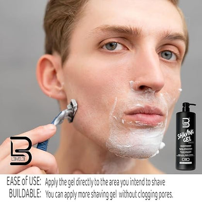 LEVEL3 GEL TRANSPARENTE DE AFEITADO ICE 500 ml