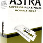 ASTRA REPUESTOS MAQUINA DE AFEITAR DOBLE HOJA-100 UNIDADES