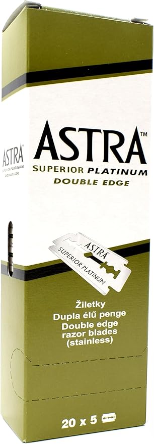 ASTRA REPUESTOS MAQUINA DE AFEITAR DOBLE HOJA-100 UNIDADES