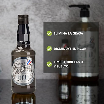 BEARDBURYS SHAMPOO CLEAR PARA CABELLOS GRASOS