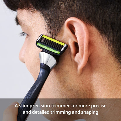 STILETTO® KIT DE AFEITADO 6 HOJAS CON HOJA TRIMMER POSTERIOR