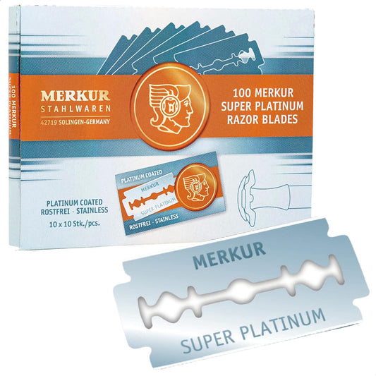 MERKUR REPUESTOS DOBLE HOJA SUPER PLATINUM-100 unidades