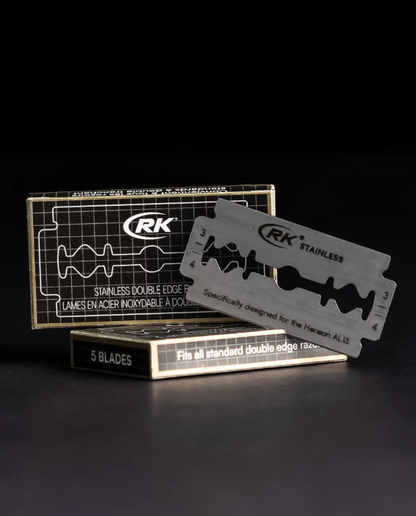 RK REPUESTOS MAQUINA DE AFEITAR DOBLE HOJA-5 UNIDADES