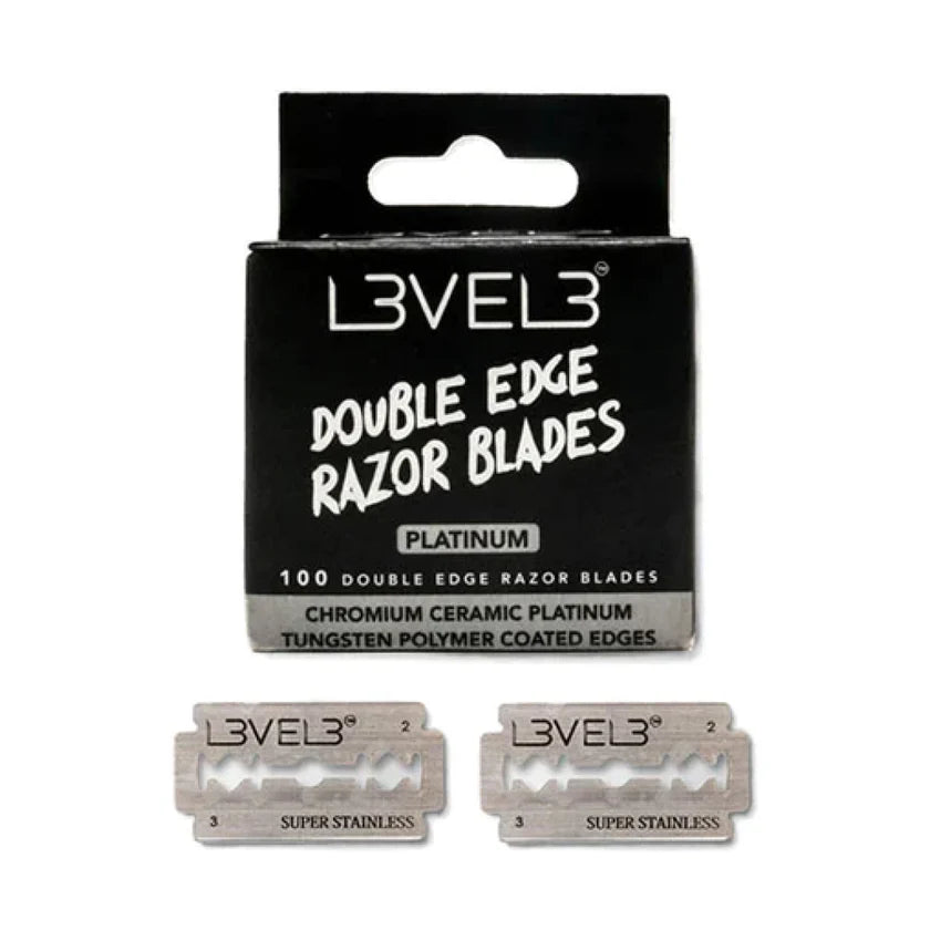 LEVEL3 REPUESTOS MAQUINA DE AFEITAR DOBLE HOJA-100 UNIDADES