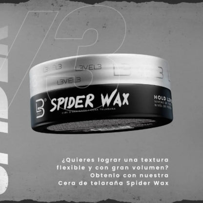 LEVEL3  SPIDER WAX CERA PARA CABELLO- 150 ml
