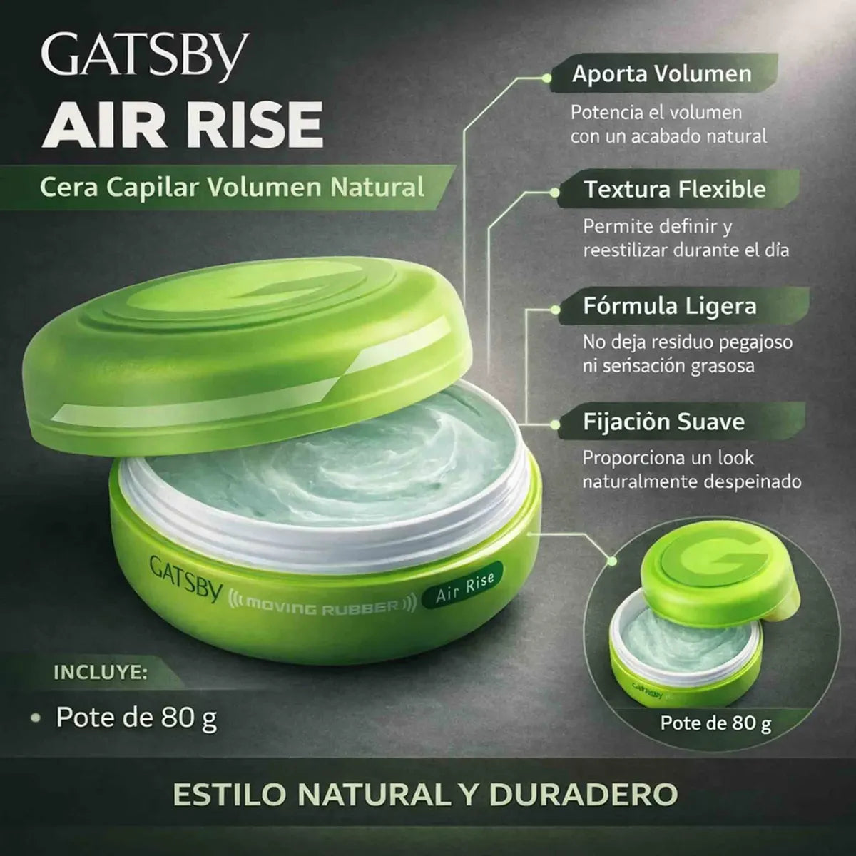 GATSBY MOVING RUBBER AIR RISE