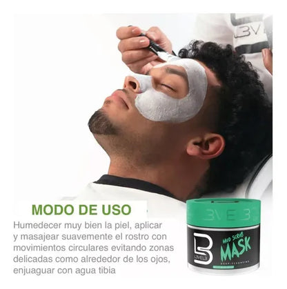 LEVEL3 MUD SCRUB MASK-Exfoliante Facial-500 ml