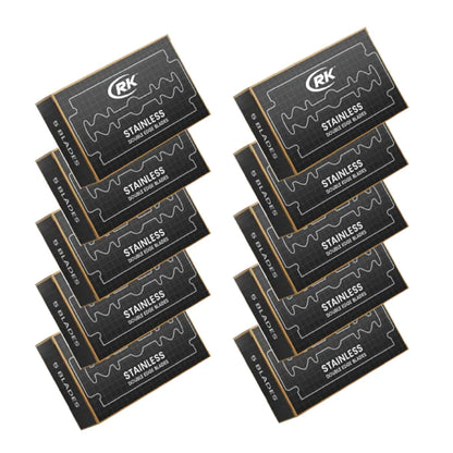 RK REPUESTOS MAQUINA DE AFEITAR DOBLE HOJA-100 UNIDADES