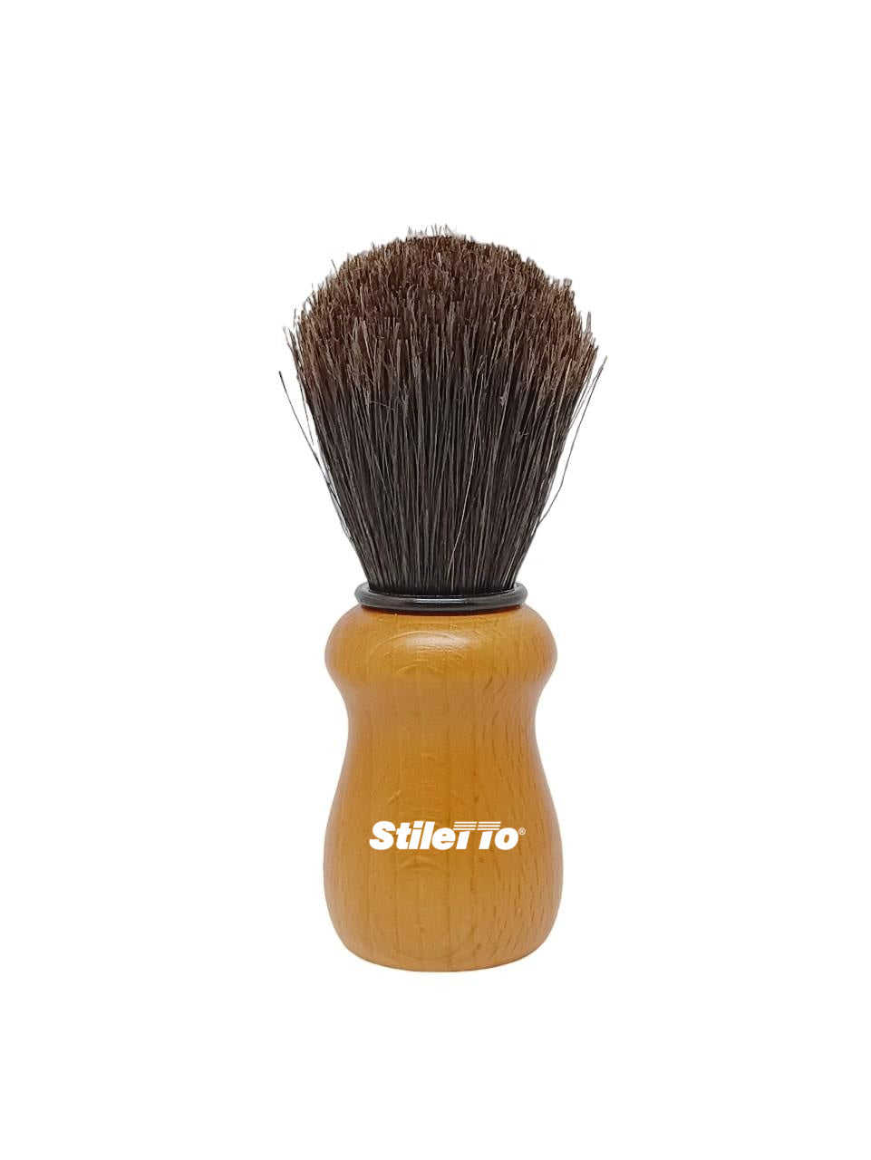STILETTO BROCHA DE AFEITAR STM02 DE PELO DE CABALLO NEGRO
