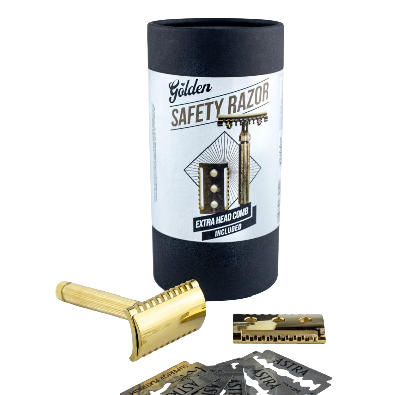 GOLDEN BEARDS MAQUINA DE AFEITAR DOBLE HOJA