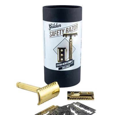 GOLDEN BEARDS MAQUINA DE AFEITAR DOBLE HOJA